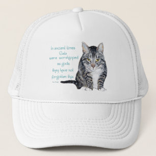 Gorra De Camionero Sabiduría de Gatos - en tiempos antiguos, los gato