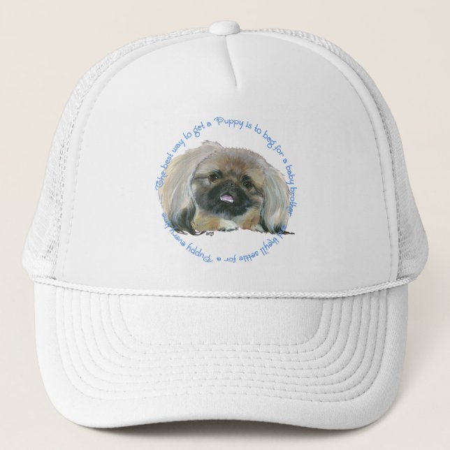 Gorra De Camionero Sabiduría de los Pekingeses - Cómo conseguir un Ca (Anverso)