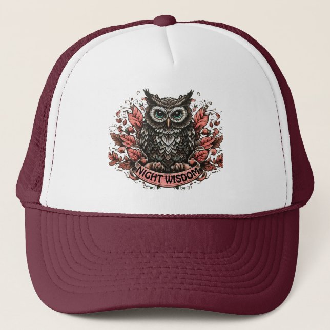 Gorra De Camionero Sabiduría nocturna (Anverso)