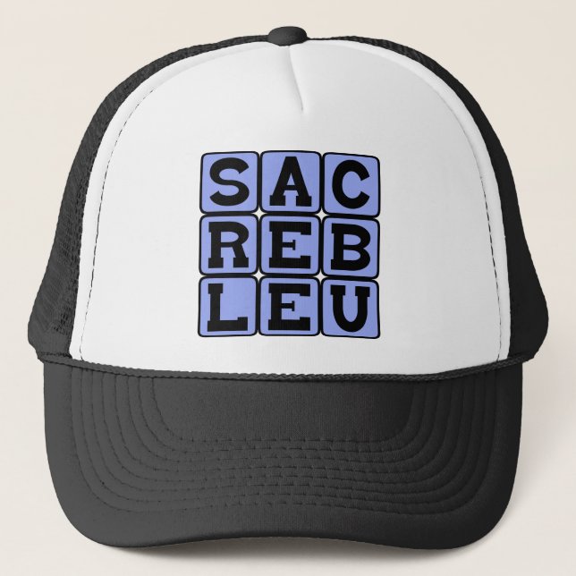 Gorra De Camionero Sacré Bleu, argot francés (Anverso)