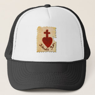 Gorra De Camionero Sacred Heart Vendée Dieu, le Roi Catholic