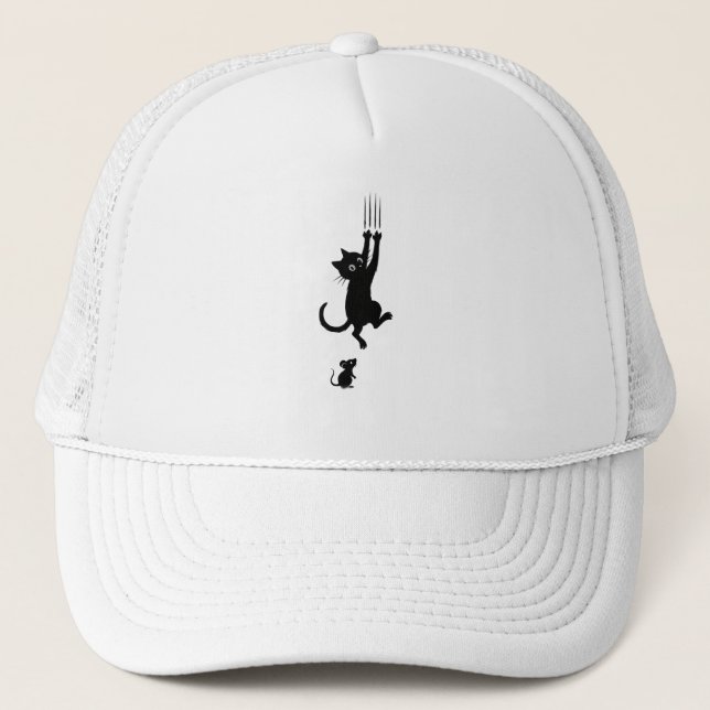 Gorra De Camionero Sacudida de gato y ratón - Camiseta graciosa Perso (Anverso)