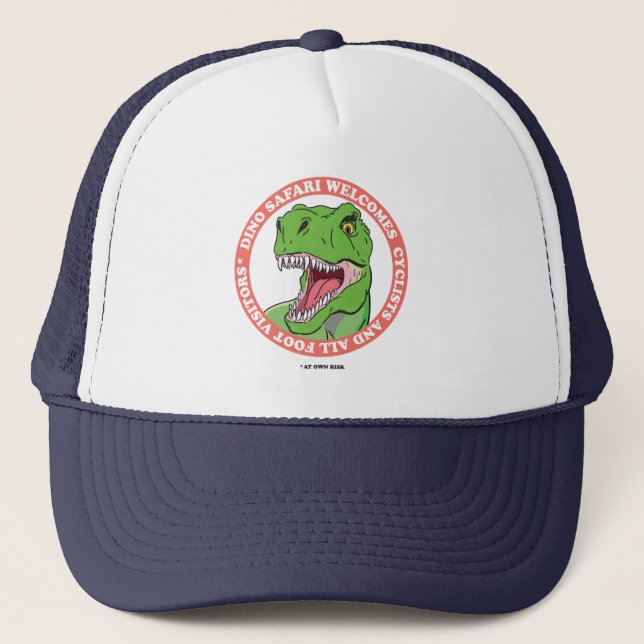 Gorra De Camionero Safari del dinosaurio (Anverso)