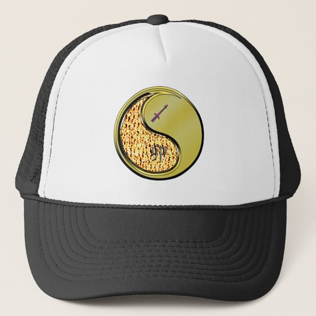 Gorra De Camionero Sagitario & Conejo de Metal (Anverso)