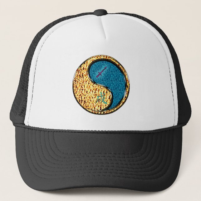 Gorra De Camionero Sagitario y Perro de Agua (Anverso)