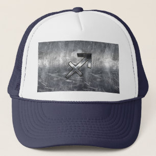 Gorra De Camionero Sagittarius Symbol Grunge Estilo Acero Molesto