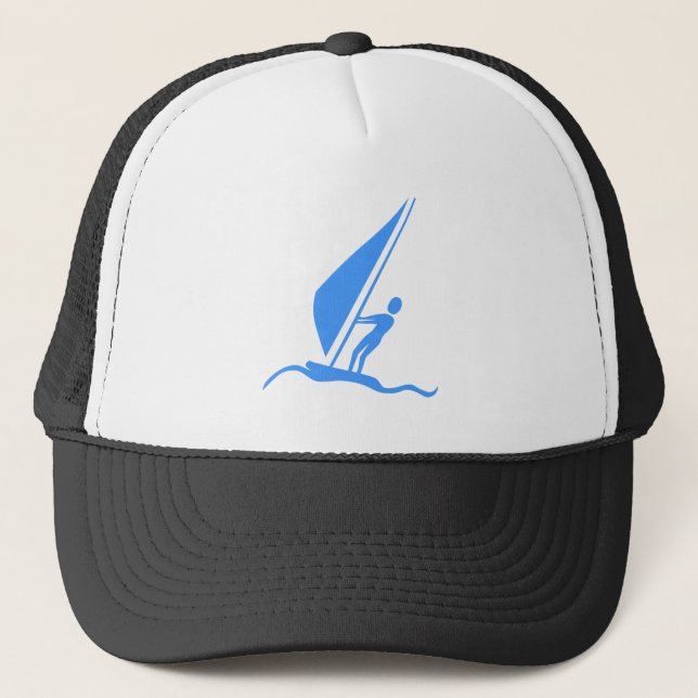 Gorra De Camionero Sailboarding - Baby Blue (Anverso)