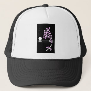 Gorra De Camionero Sakura de la noche