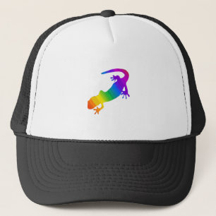 Gorra De Camionero Salamandra rayada de arcoiris