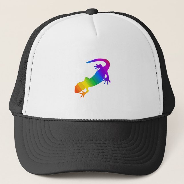 Gorra De Camionero Salamandra rayada de arcoiris (Anverso)