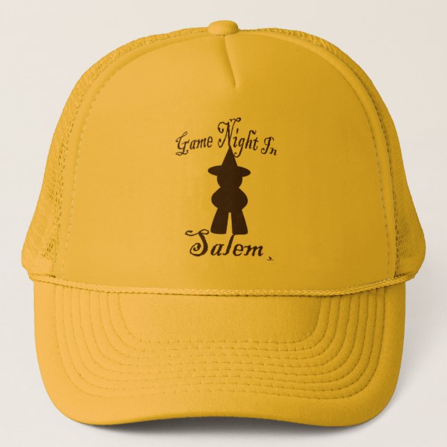 Gorra De Camionero Salem Game Night Funny Travel GamLogo (Anverso)