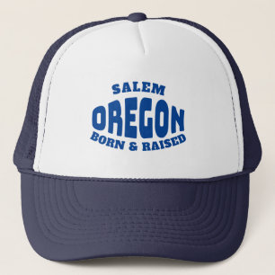 Gorra De Camionero Salem Oregon nacido y criado