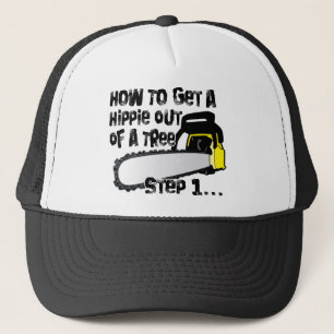 Gorra De Camionero Salga a los hippies de sus árboles