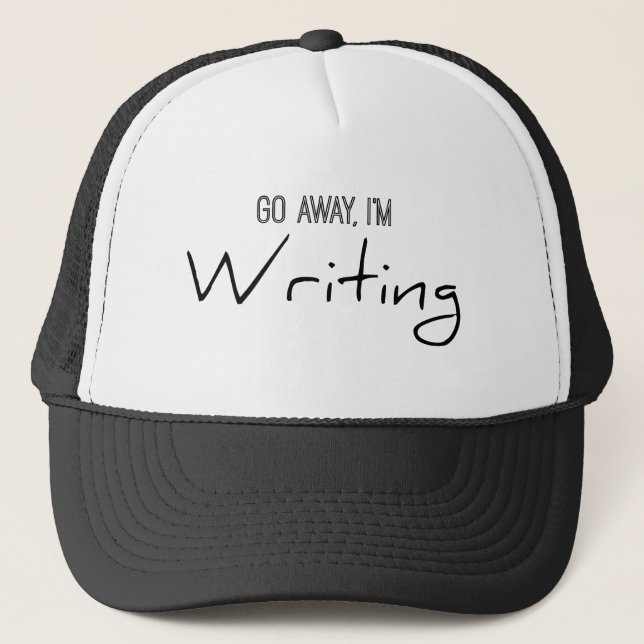 Gorra De Camionero Salgo, estoy escribiendo (Anverso)