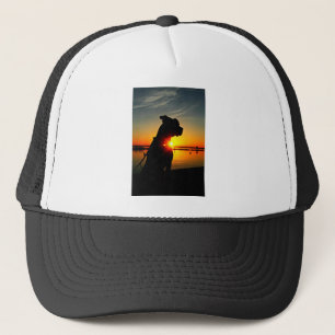 Gorra De Camionero Salida del sol del pitbull