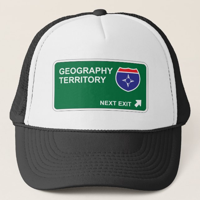 Gorra De Camionero Salida siguiente de la geografía (Anverso)