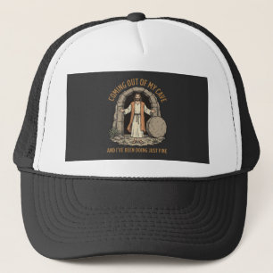 Gorra De Camionero Saliendo de mi cueva divertido cristiano camiseta 