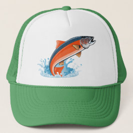 Gorra De Camionero Salmon fish