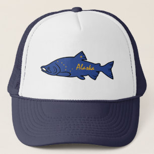 Gorra De Camionero Salmones de Alaska de los pescados