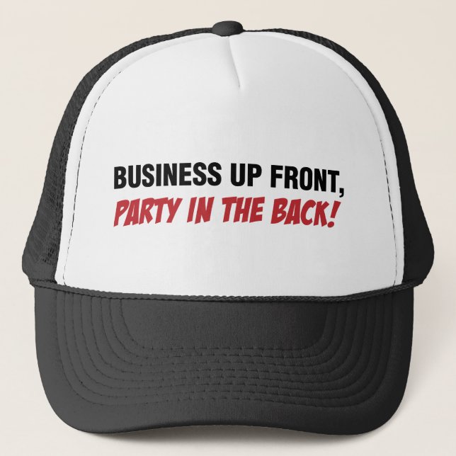 Gorra De Camionero Salmonete divertido Qoute, negocio y fiesta (Anverso)