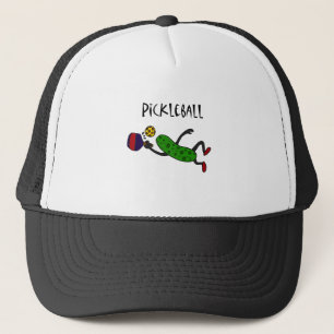 Gorra De Camionero Salmuera divertida del salto que juega Pickleball