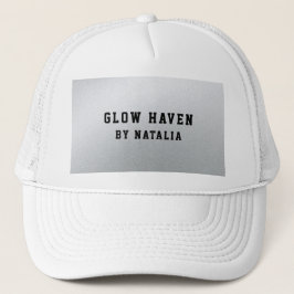 Gorra De Camionero Salón de belleza plateado del glamur