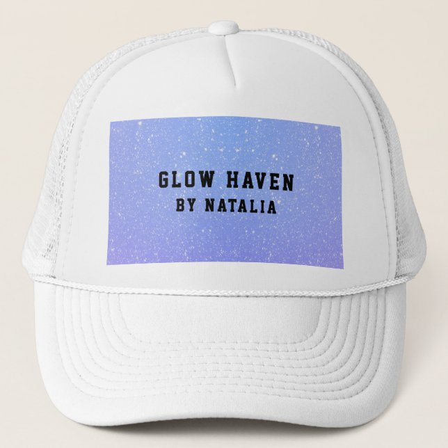 Gorra De Camionero Salón de belleza purpurina Ombre (Anverso)