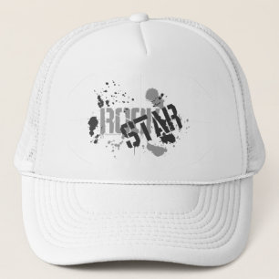 Gorra De Camionero Salpicadura blanca de la pintura del casquillo de