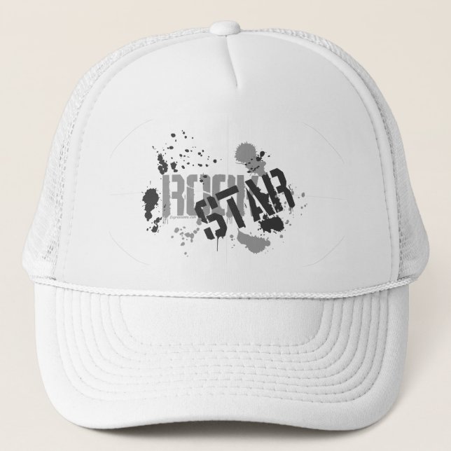 Gorra De Camionero Salpicadura blanca de la pintura del casquillo de (Anverso)