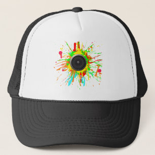 Gorra De Camionero Salpicadura del altavoz - audio del disc jockey de