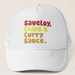 Gorra De Camionero Salsa de salchichas y salsa de curry.