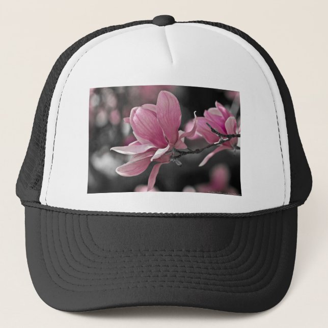 Gorra De Camionero Salsa rosa japonés Magnolia (Anverso)