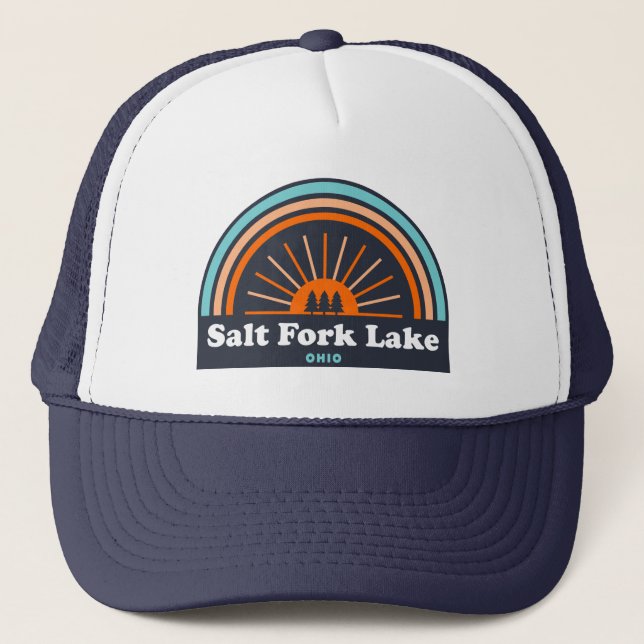 Gorra De Camionero Salt Fork Lake Ohio Rainbow (Anverso)