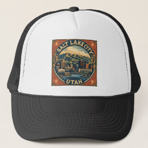 Gorra De Camionero Salt Lake City Utah retro vintage Viaje
