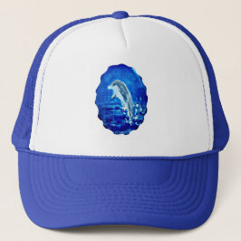 Gorra De Camionero Saltando delfín Art Blue