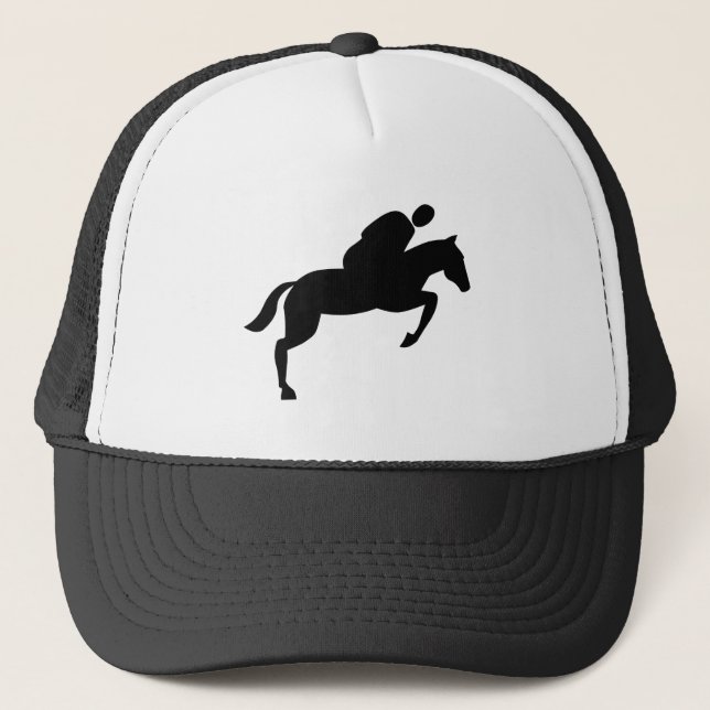 Gorra De Camionero Salto de caballo - Negro (Anverso)