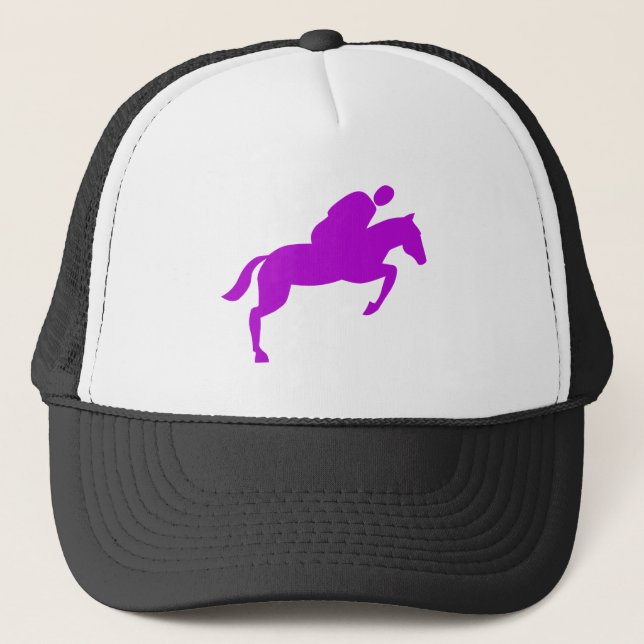 Gorra De Camionero Salto de caballo - Púrpura (Anverso)