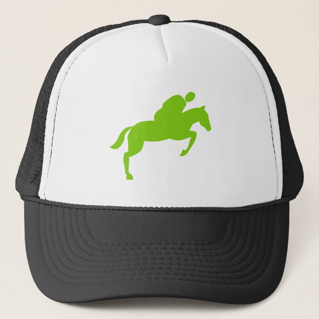 Gorra De Camionero Salto de caballo - Verde marciano (Anverso)