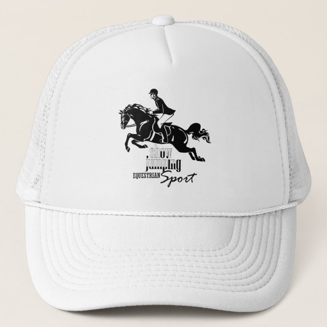Gorra De Camionero salto de espectáculo ecuestre (Anverso)