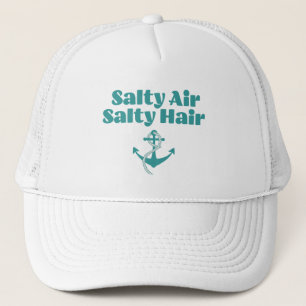 Gorra De Camionero Salty Air Salty Hair, Ocean Beach, Vacaciones