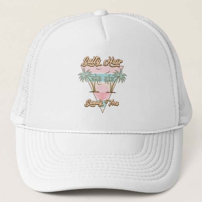 Gorra De Camionero Salty Hair Sandy Toes Beach Life Summer (Anverso)