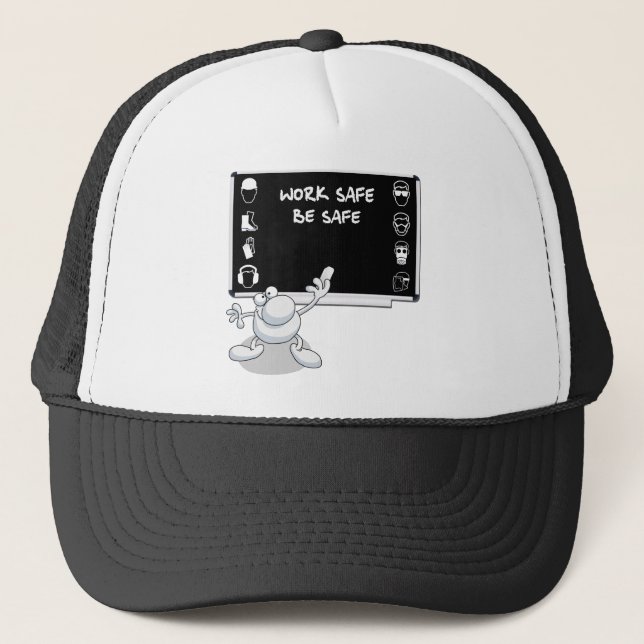 Gorra De Camionero Salud y seguridad (Anverso)