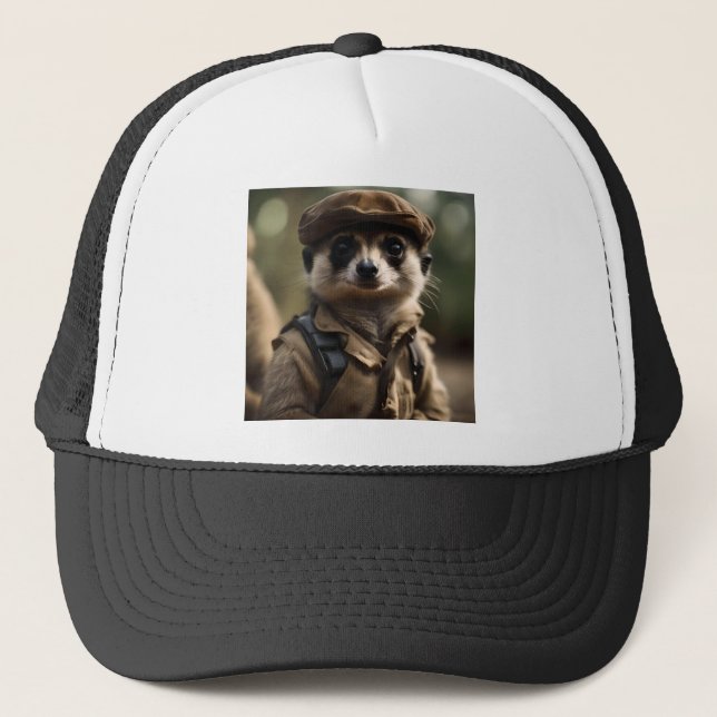 Gorra De Camionero Saludando a Sylvester el Meerkat: Una historia de  (Anverso)