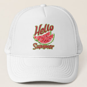 Gorra De Camionero Saludo   Diseño de sandía acuática