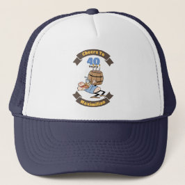 Gorra De Camionero Saludos A 40 Años Funny Beer Birthday Personalizad