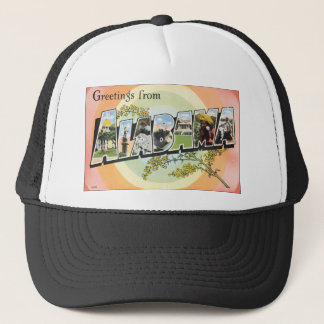 Gorra De Camionero Saludos de Alabama, vintage