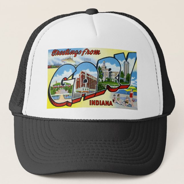 Gorra De Camionero Saludos de Gary Indiana (Anverso)