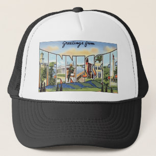 Gorra De Camionero Saludos de Tennessee, vintage
