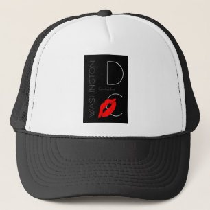 Gorra De Camionero Saludos desde el beso del pintalabios rojos de Was