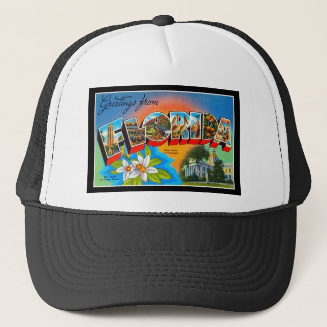 Gorra De Camionero Saludos desde Florida (Anverso)